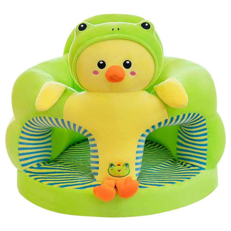 Baby Learning To Sit On Sofa Small Child Sofa Cartoon Baby Seat - Green
