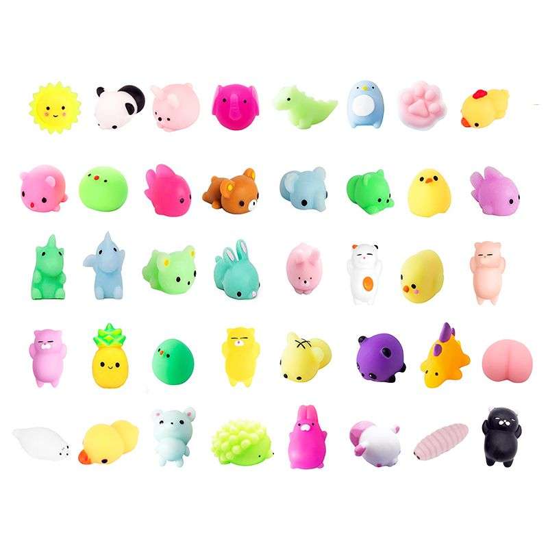40 Pieces Mochi Squishy Toys For Kids Mini Stress Relief Toys