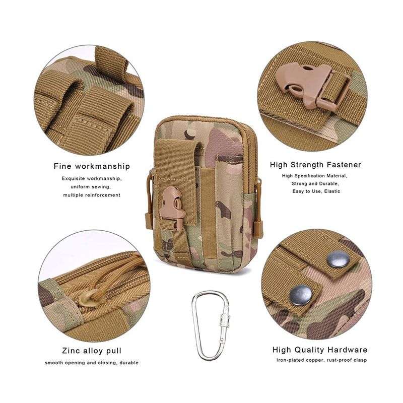 Outdoor Tactical Military Camouflage Waist Bag Portable Fanny Pack - Jungle