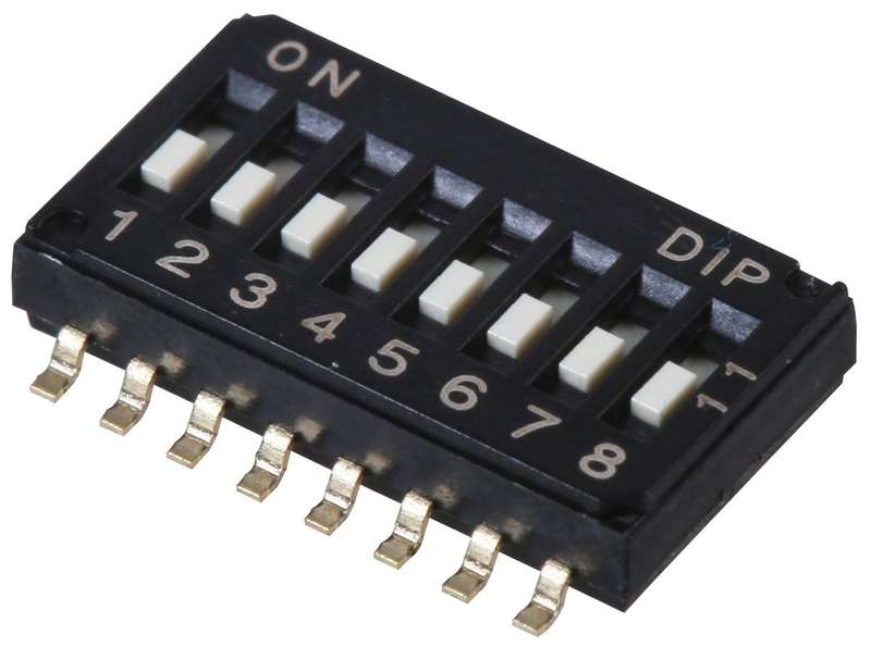Multicomp Pro (MCDHA-08TQR) DIP / SIP Switch, SPST, 24 V, 25 mA