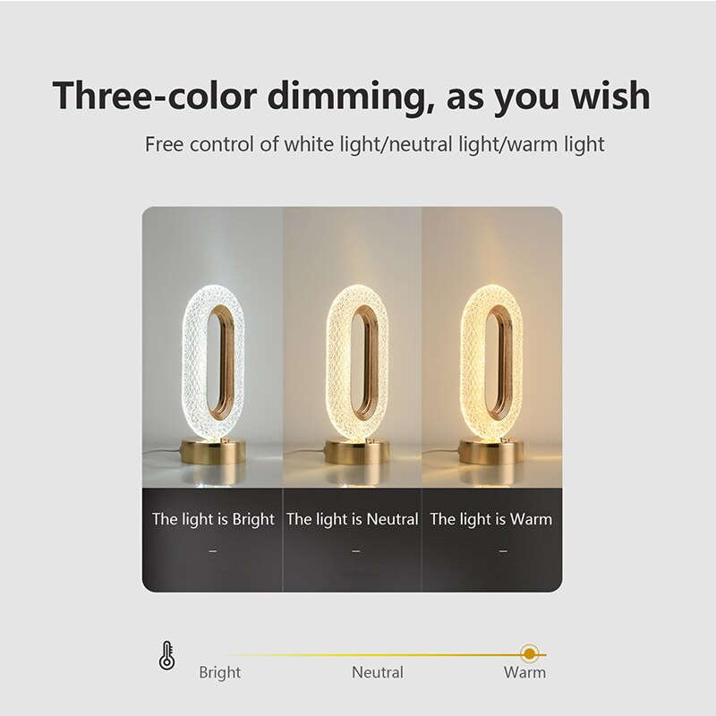 Rechargeable crystal table lamp - QD001