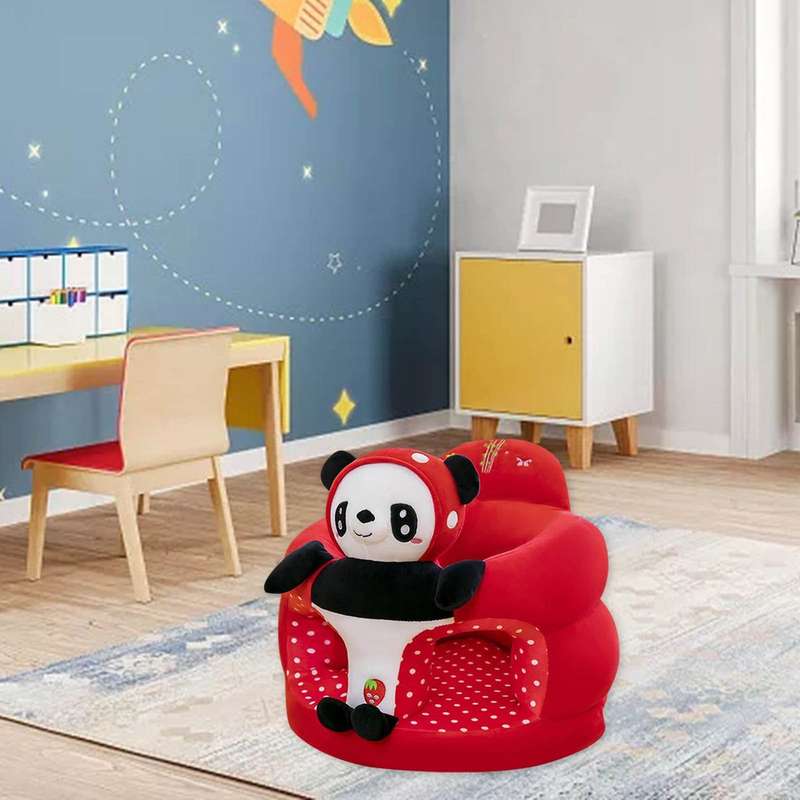 Baby Learning To Sit On Sofa Small Child Sofa Cartoon Baby Seat - Red