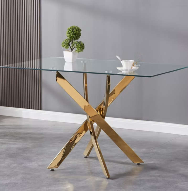 Glass Top Dining Table