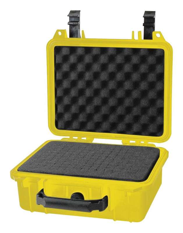 Duratool (22-24116) Weatherproof Tool Case with Foam, Yellow, Polypropylene
