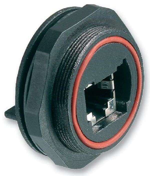 Bulgin Limited (PX0839/PC) Modular Connector, RJ45 Jack, 1 x 1 (Port)
