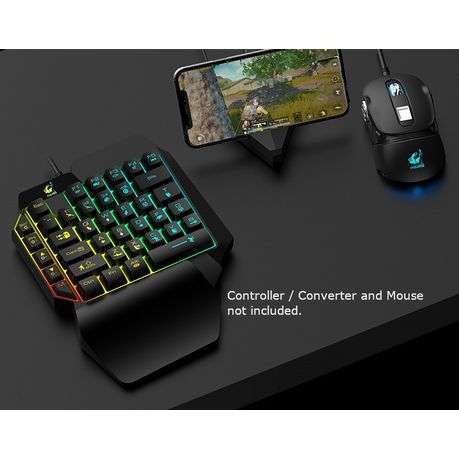 39-Keys One-Handed Gaming Keyboard with LED Backlight- Egornomic