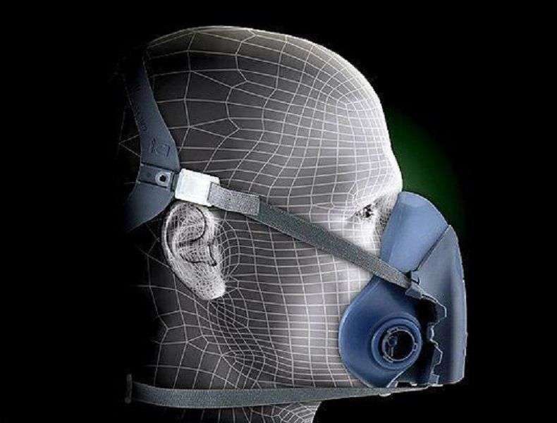 3M 7502 Medium Respirator Medium Size, Valved Half Facepiece