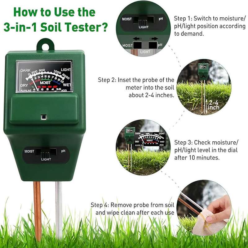 Moisture meter PH meter