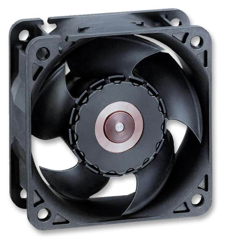 Ebm-Papst (622/2H3P) DC Axial Fan, 12 V, Square, 60 mm, 25 mm