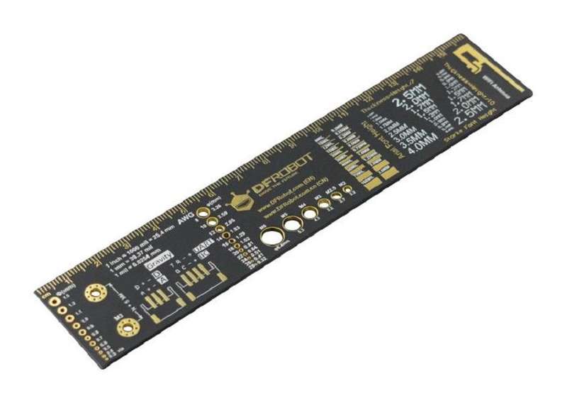 DFRobot (DWG0014-M) PCB Engineer Ruler, Fiberglass, 160mm L x 32mm W