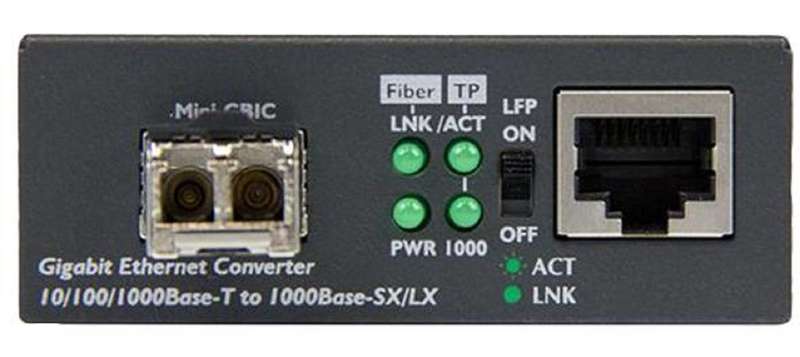 Startech (MCM1110MMLC) Fibre Media Converter, RJ45, 1 Gbps, 850nm