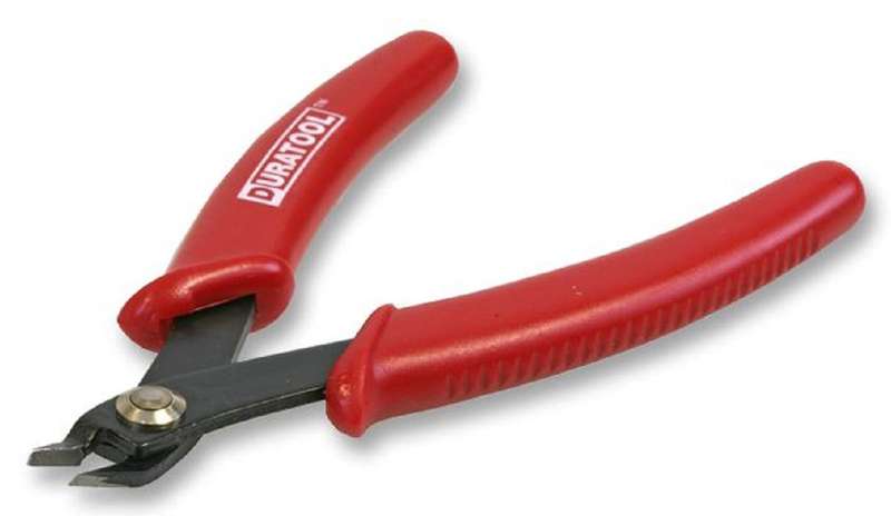 Duratool PL-501 Cutter, Micro, Side, 125mm, Angled, 1.2mm