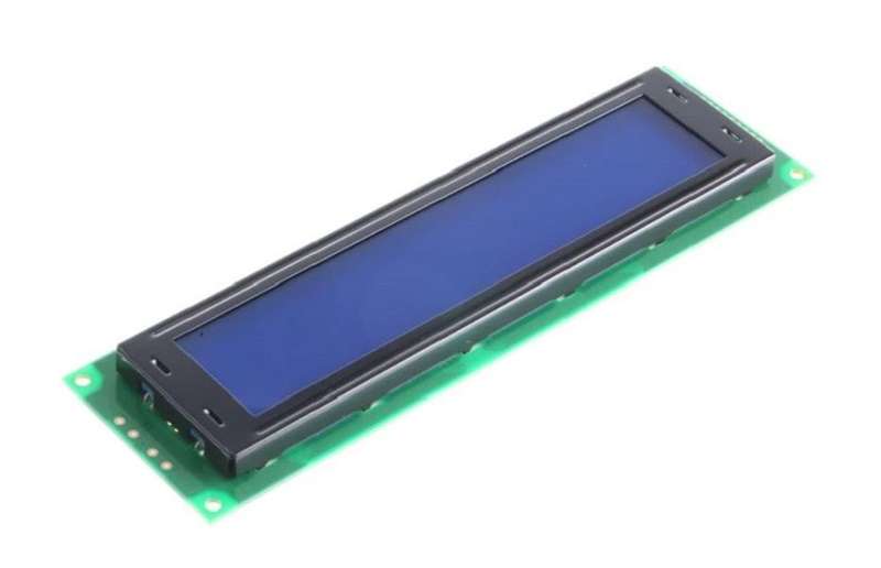 Midas (MC44005A6W-BNMLW-V2) Alphanumeric LCD, 40 x 4, White on Blue, 5V