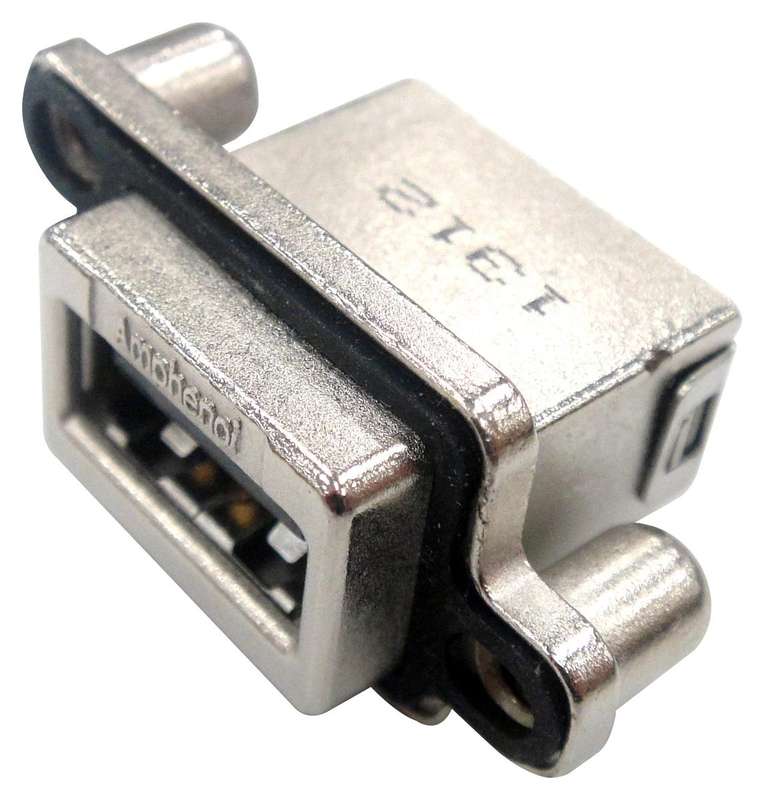 Amphenol Communications (MUSBRA11140) USB Sealed Connector, USB Type A
