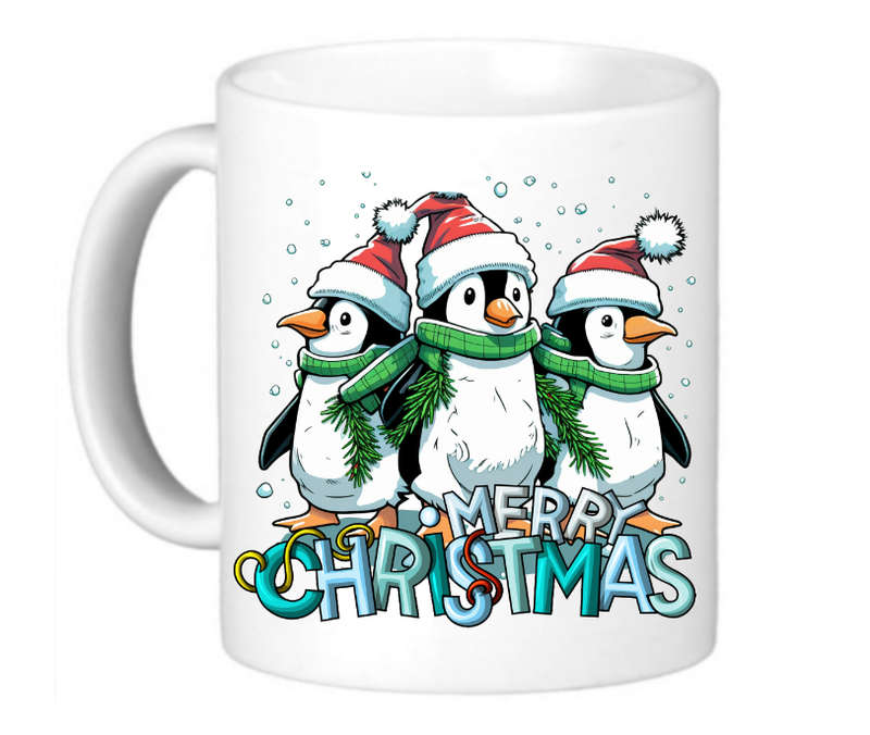 Christmas Coffee Mug - Cute Penguin Coffee Mug