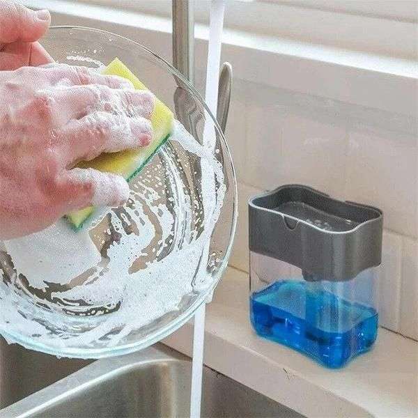 Soap pump and Sponge caddy