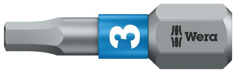 Wera (05056683001) Hex Driver Bit, Hex, 3mm Bit, 25 mm Overall