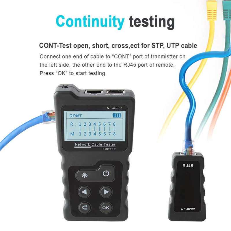 Multifunctional LCD Network Wire and Network Tester