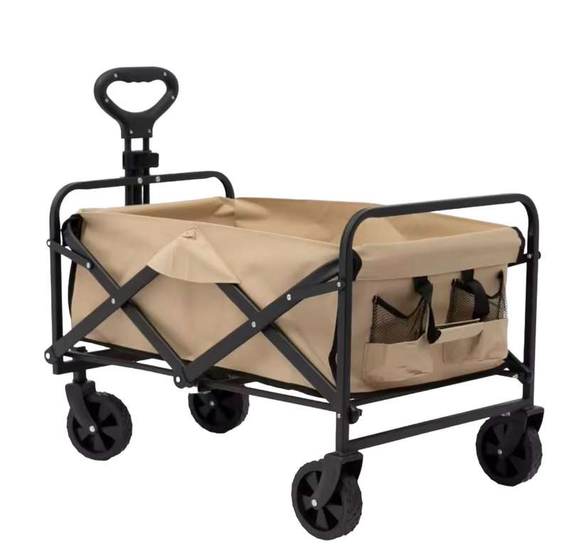 Foldable Camping Wagon/Foldable Trolley - Beige