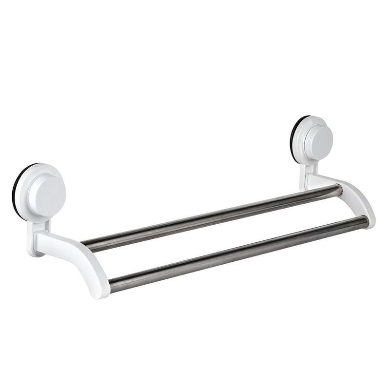 Double Rail Towel Holder Rack with Suction Cups - 30129