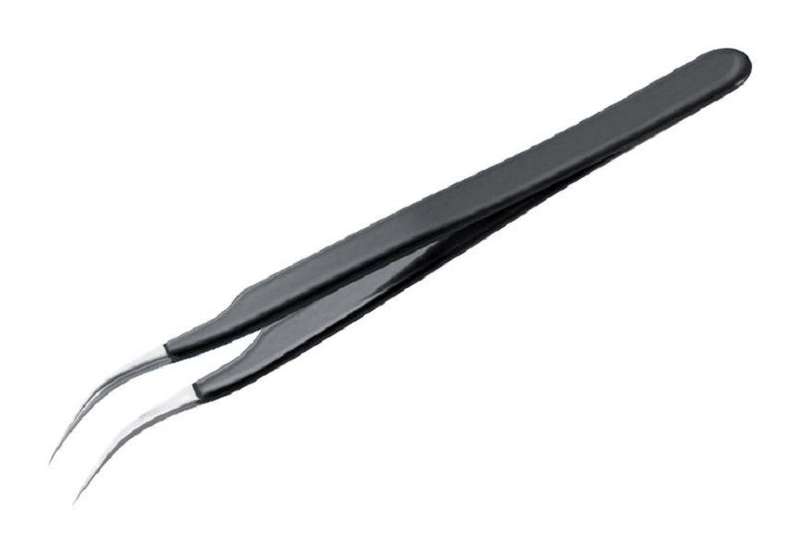 Multicomp Pro (DT000011) Tweezer, ESD, Curve, Pointed, Stainless Steel