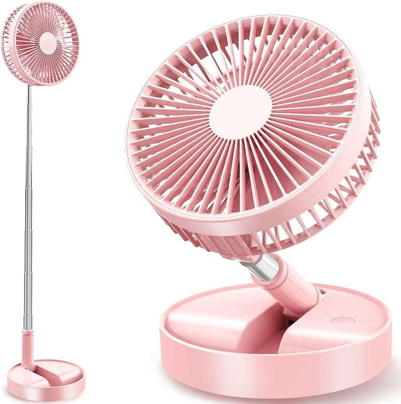 Rechargeable Extendable Folding Fan