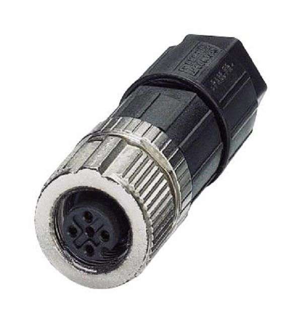 Phoenix Contact (1424652) Sensor Connector, M12, Female, 5 Positions