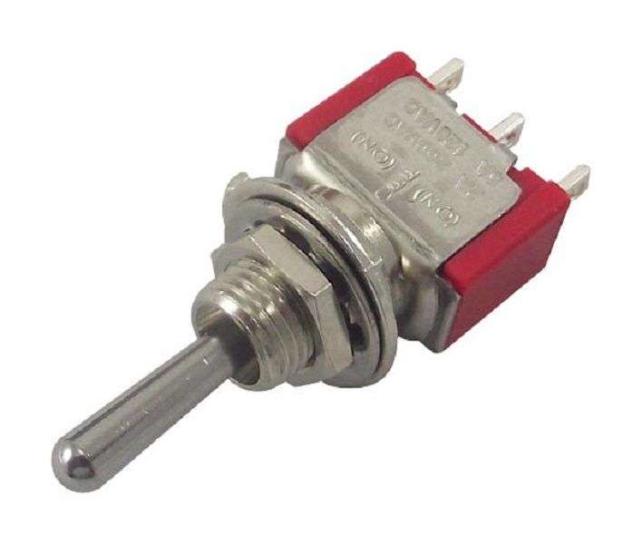 Multicomp Pro (1MS4T1B5M1QE) Toggle Switch, (On)-Off-(On), SPDT