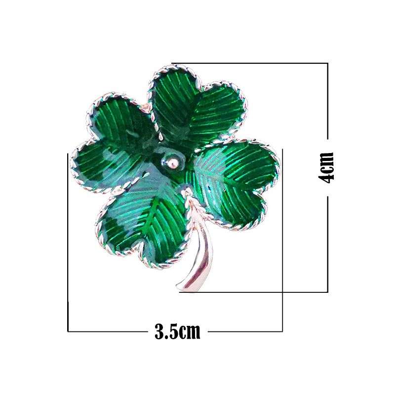 Crystal Geometry Brooch Pins For Women Leaf