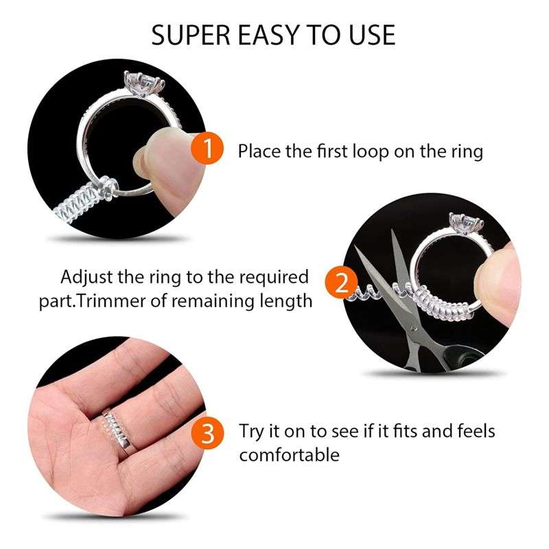 Ring Size Adjuster for Loose Ring Clear Silicone Ring Guard