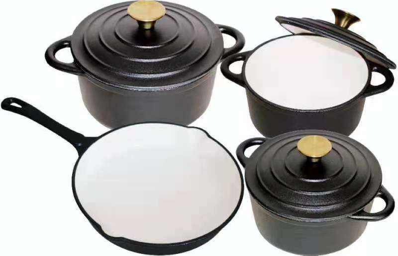 Cast Iron Pot Set -7 Piece