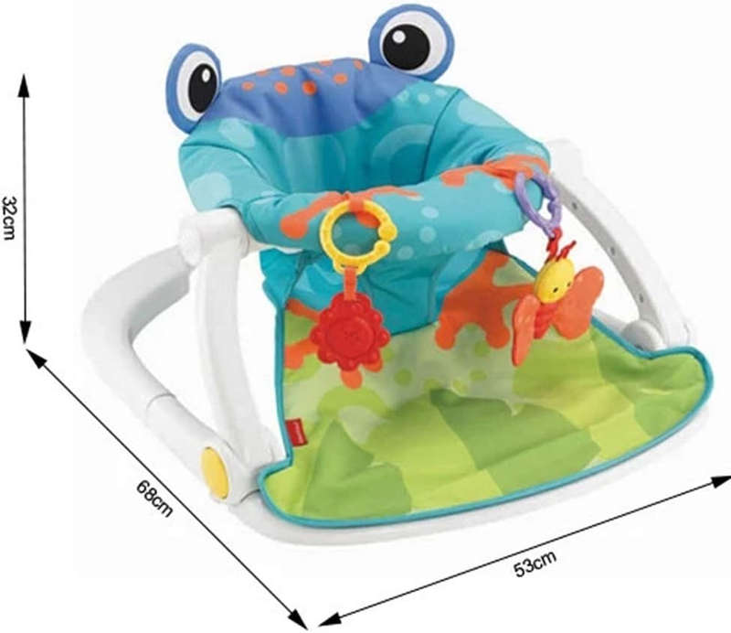 Floor seat-frog portable baby chair with toys