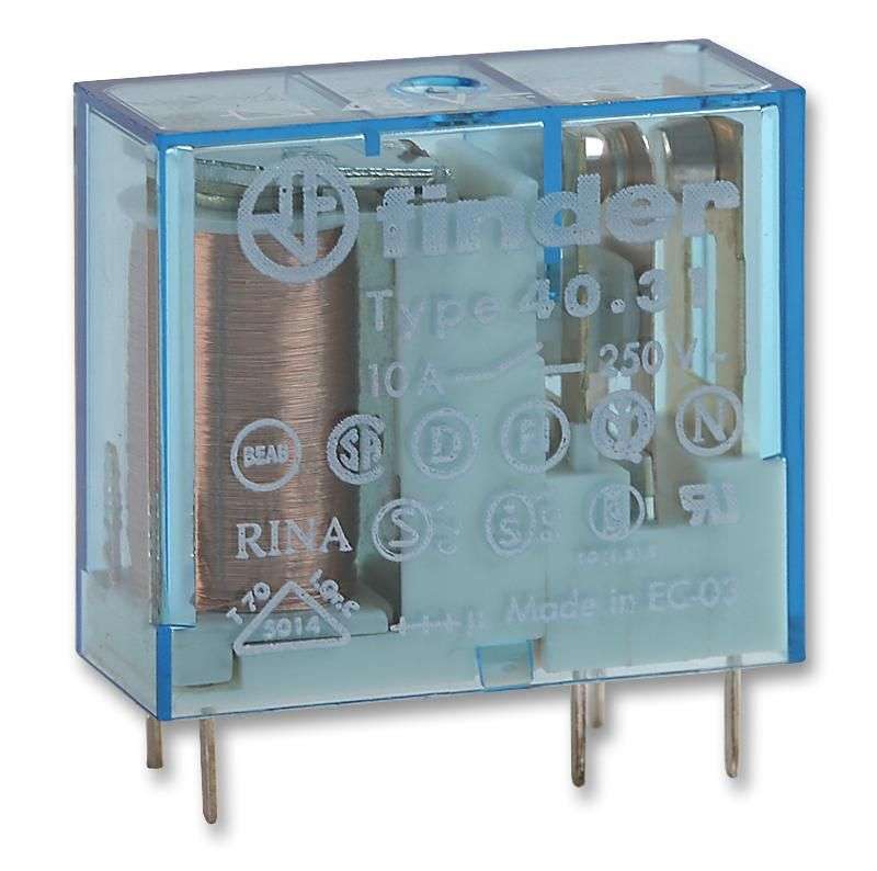 Finder (40.31.9.048.0000) General Purpose Relay, Power, 48VDC, 10A