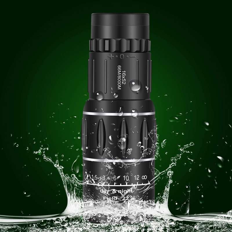 Waterproof monocular dual focus optics zoom telescope
