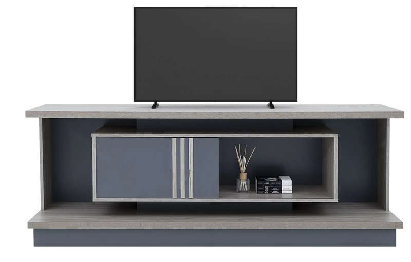 Plasma/Smart TV Stands - Sliding Doors and Shelves - oak