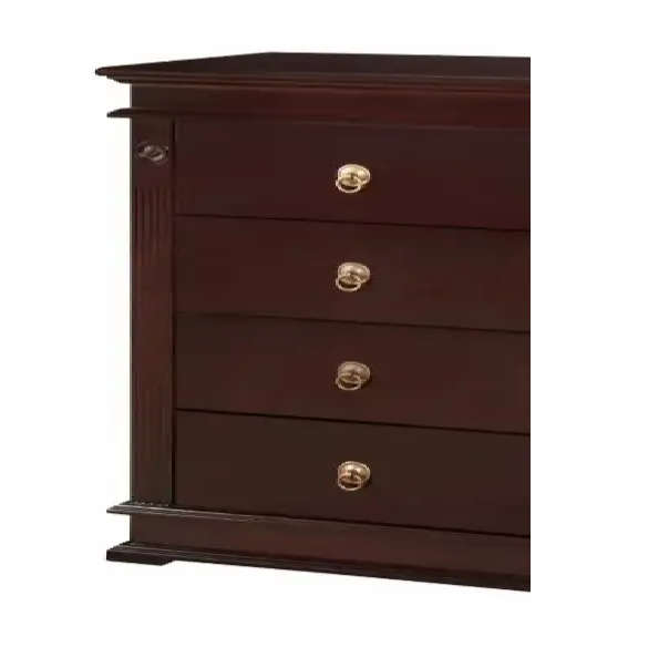 Rectangular stain resistant chest of drawers in Mahogany or white
