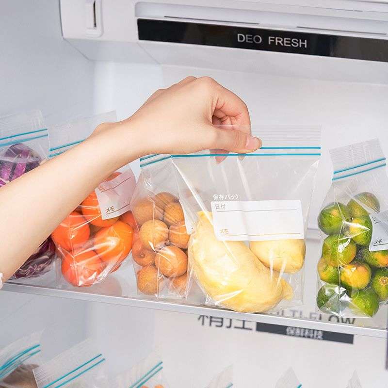 DHAO 90pcs Reusable Food Storage Bags For Salad Fruit