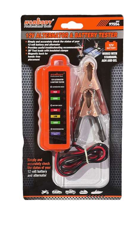 12v alternator & battery tester