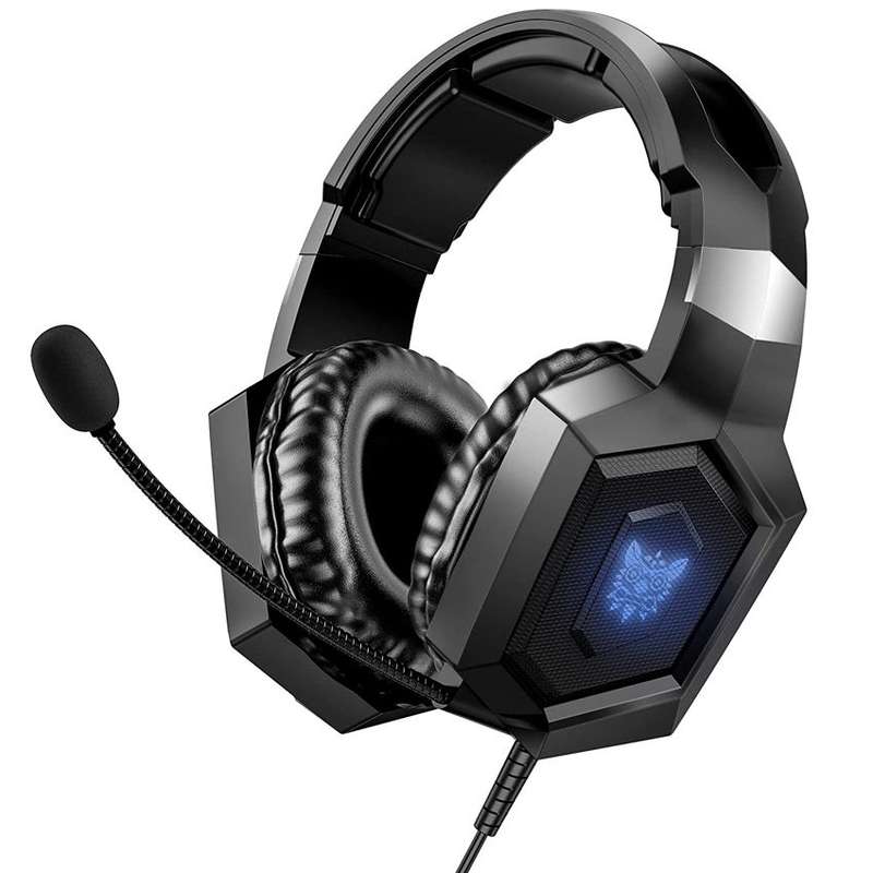 ONIKUMA K8 3.5mm Gaming Headphones with Mic & RGB LED Lights Black - Open Box