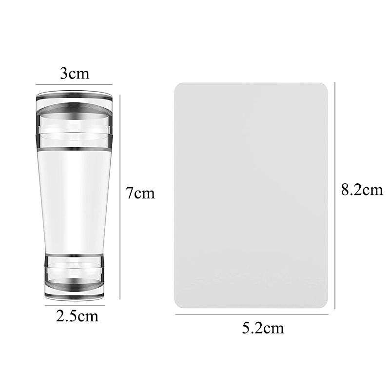 5 Sheet Nail Stamping Plate Set With Stamp And Scraper - No.1