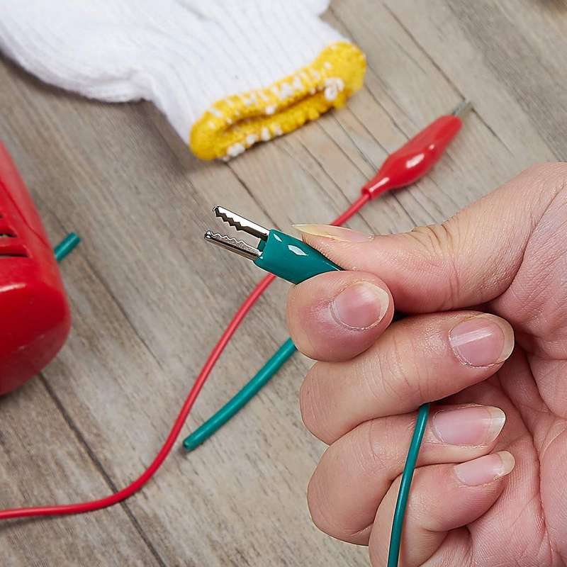 10PCS Premium Electrical Crocodile Alligator Clips Test Lead