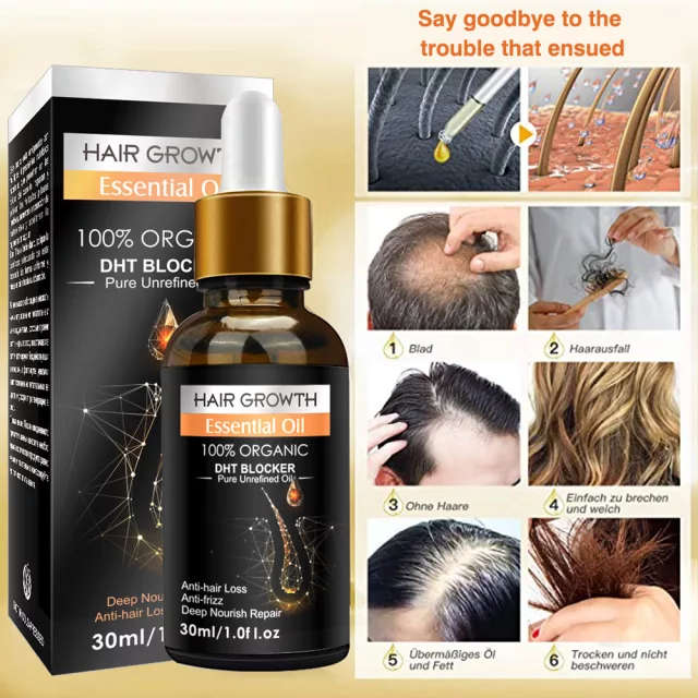 Essential Oil Biotin Cold-Pressed DHT Blocker