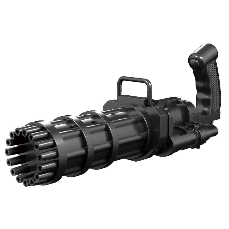 JB LUXX 38cm 15 HOLE Gatling Electric Bubble Machine - Black Gun(Second hand)