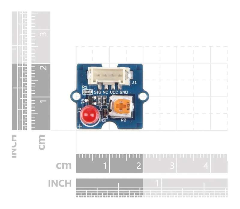 Seeed Studio (104030005) LED Board, Red, 5 V, Arduino & Raspberry Pi Board