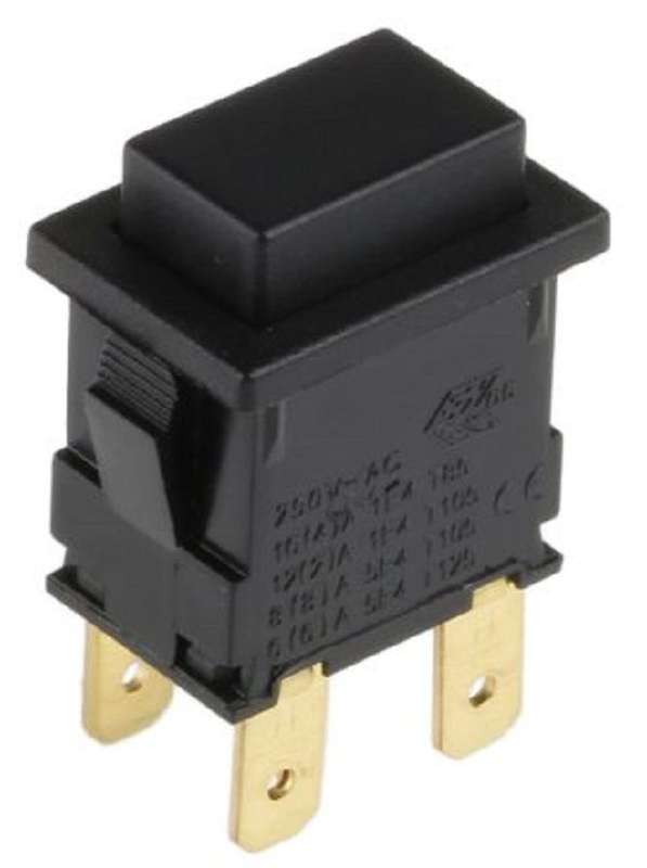 Arcolectric (H8351ABAAA) Pushbutton Switch, 8300, DPST, (On)-Off