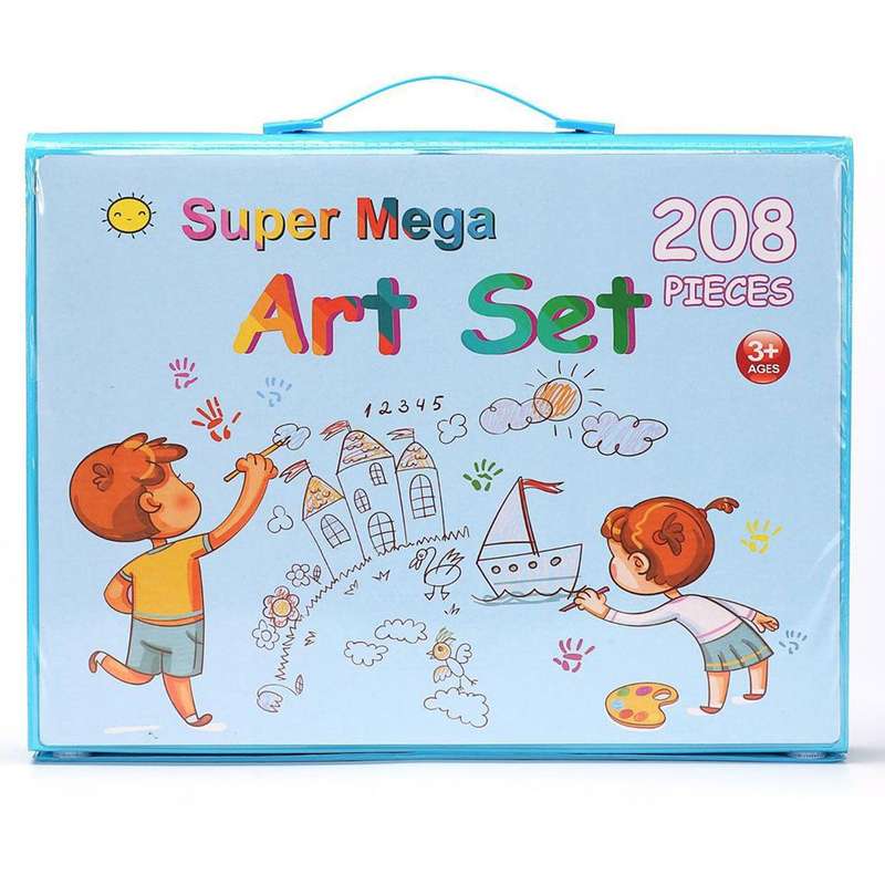Mega 208 Piece Art Set Blue