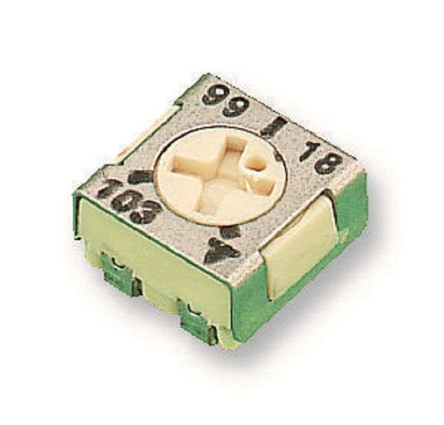 Vishay (TS53YJ102MR10) Trimpot, Single Turn, Cermet, Top Adjust, 1 kohm