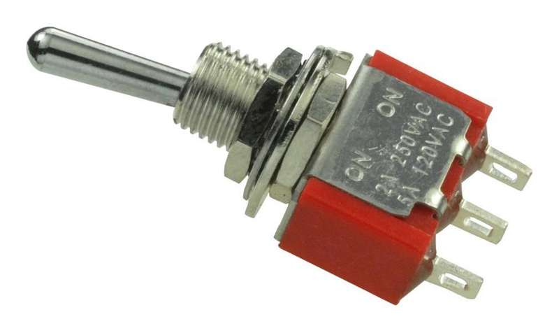 Multicomp Pro (1MS5T1B1M1QE) Toggle Switch, On-Off-(On), SPDT
