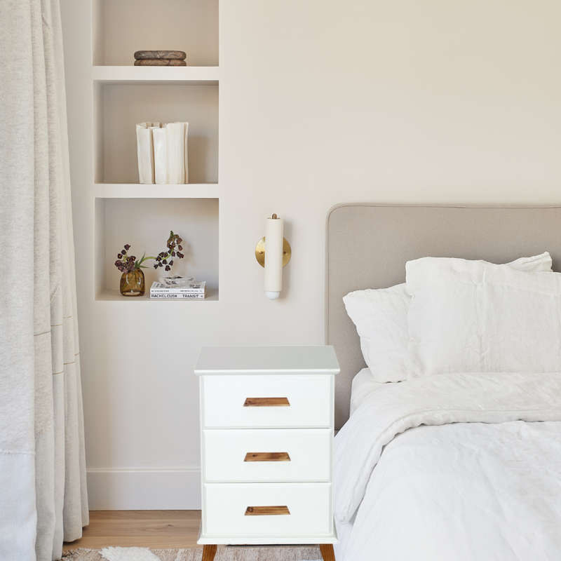Pedestal- 3 Drawers -White