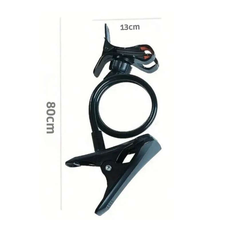 Universal Lazy Bracket Phone Stand  65cm Flexible Gooseneck Arm with 360° Rotation | Clip-On ...